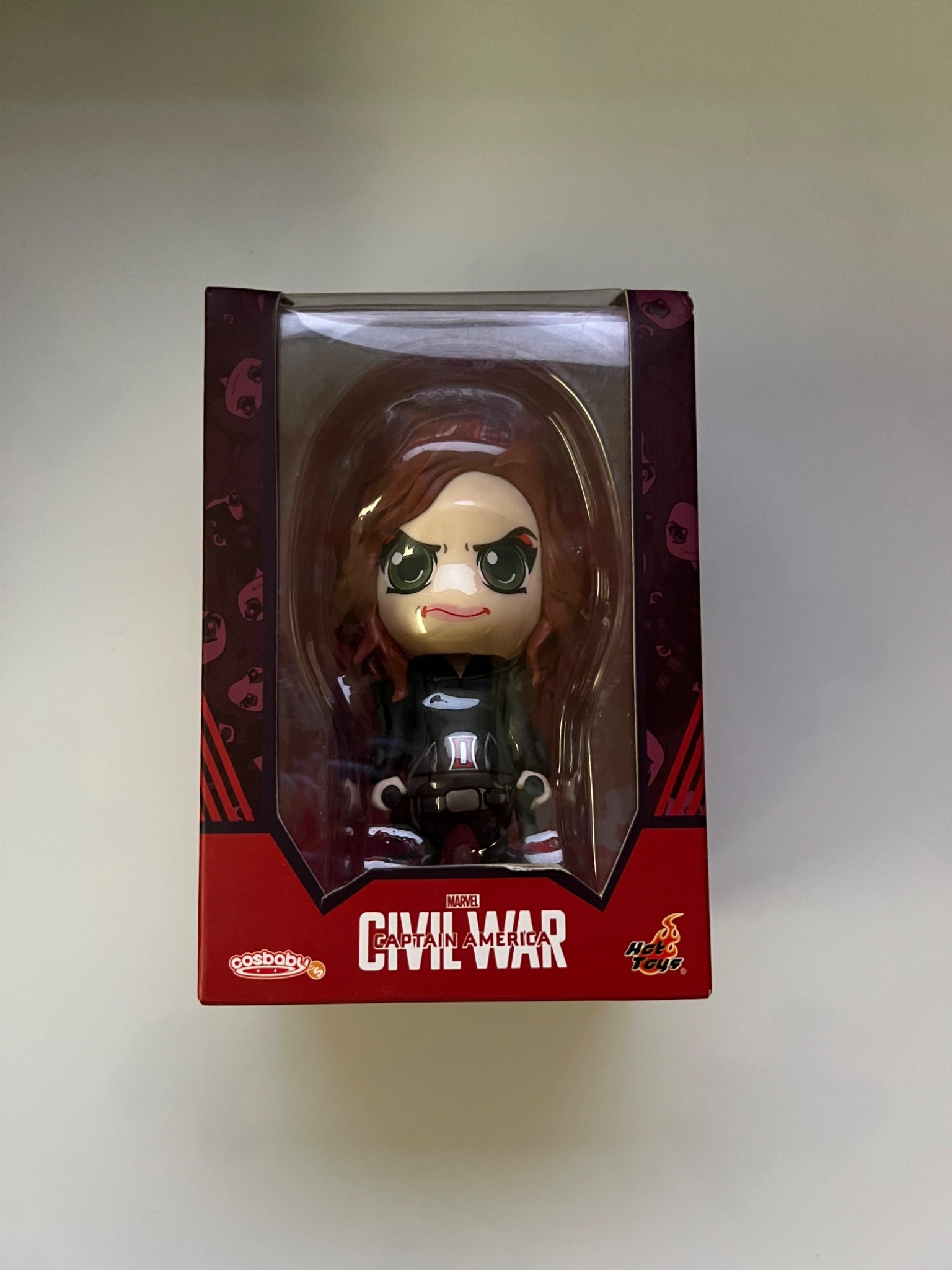 Black Widow Cosbaby (S) Bobble Head) - Civil War Cosbaby Hot Toys - 1