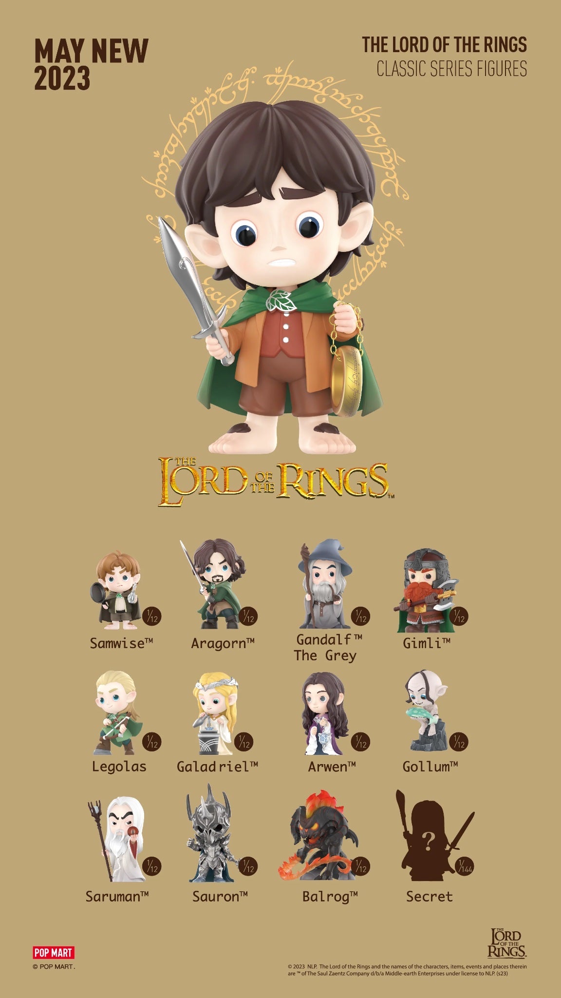 The Lord of the Rings - Pop mart - single blind box - 1