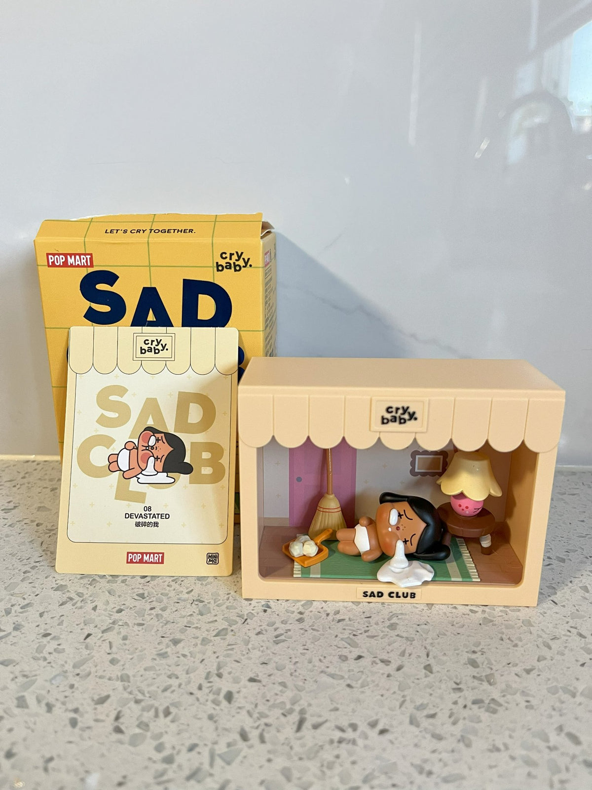 Devastated - Cry Baby Sad Club Series Scene Set by Pop Mart - 1