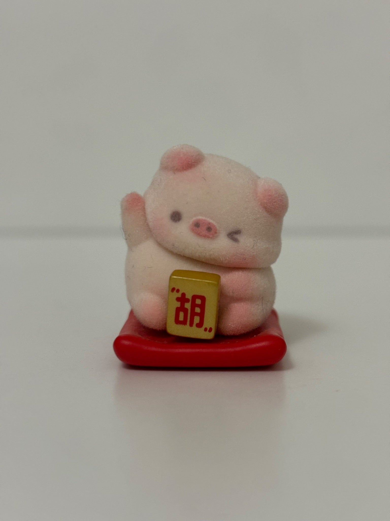 Mini Lucky Pig Figure (flocked) - 1