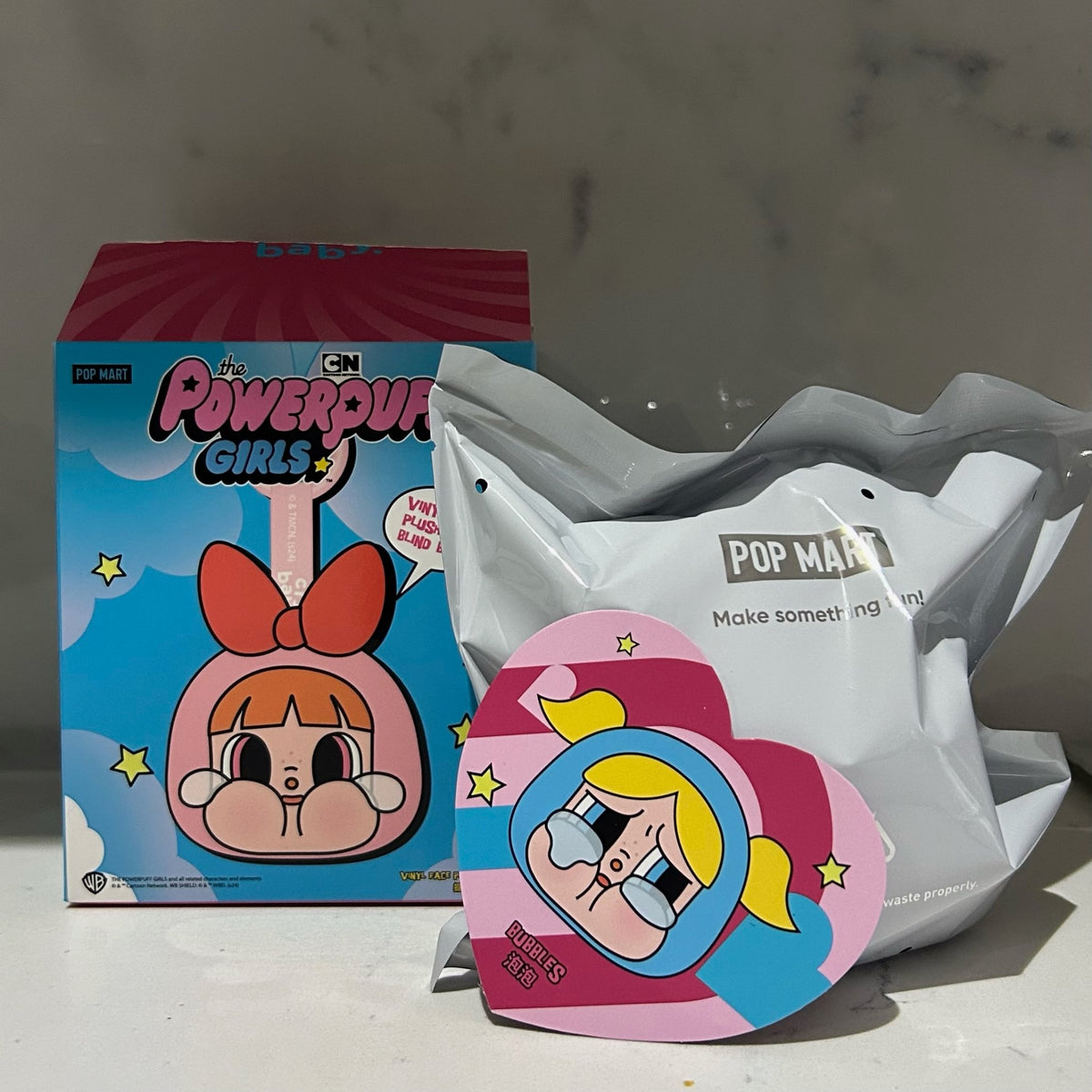 Bubbles - CRYBABY × Powerpuff Girls Series-Vinyl Face Plush by POPMART - 1