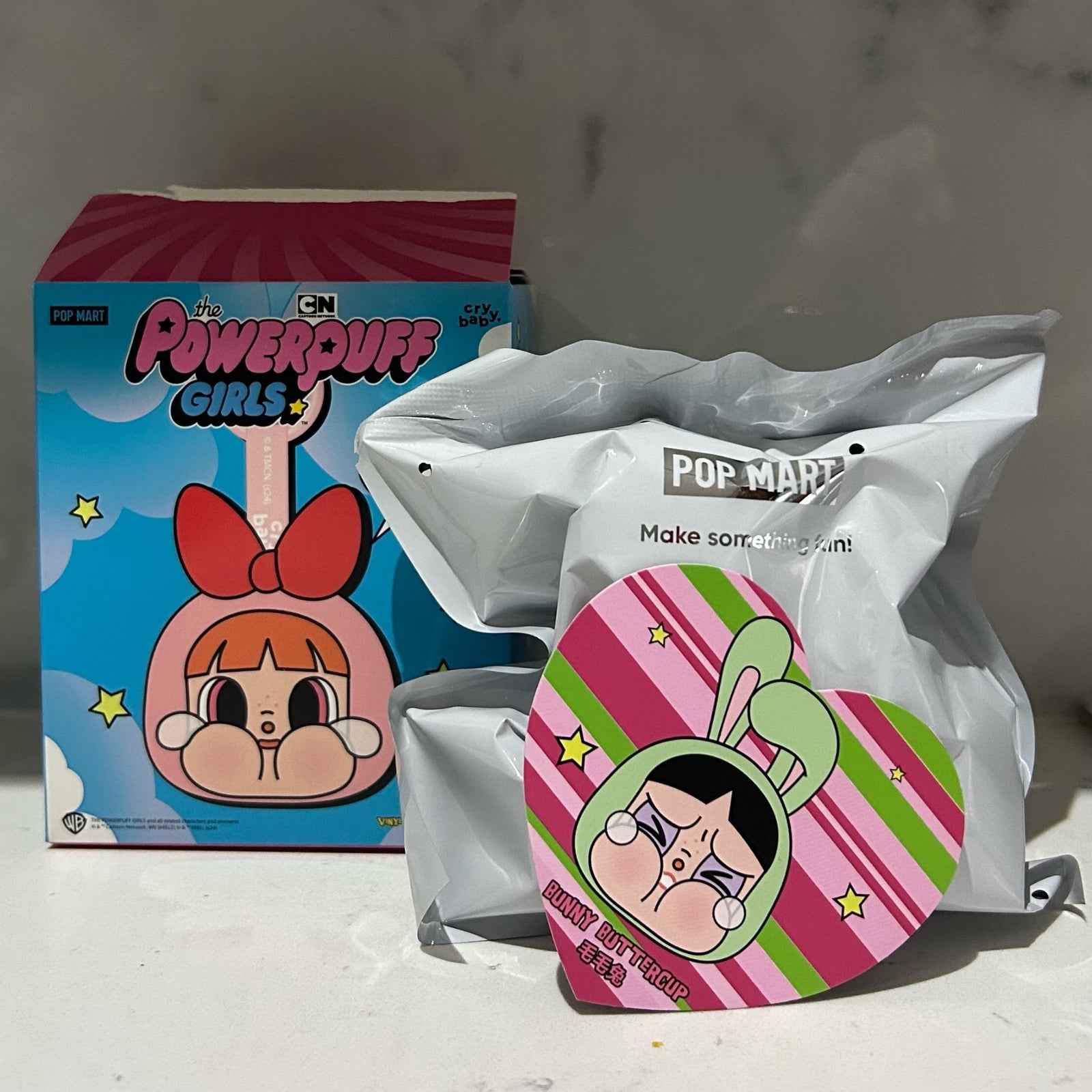 Bunny Buttercup - CRYBABY × Powerpuff Girls Series-Vinyl Face Plush by POPMART - 1