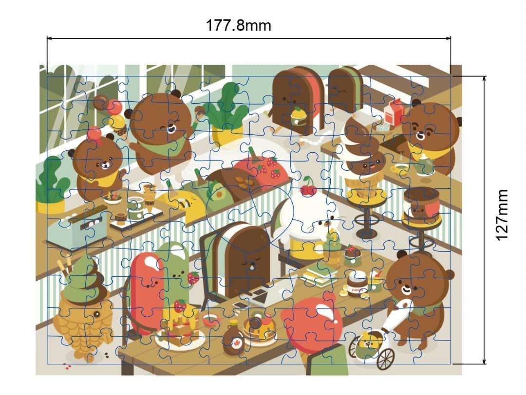 100 pieces Just Dessert Jigsaw Puzzle - Arcadia Puzzles - 2