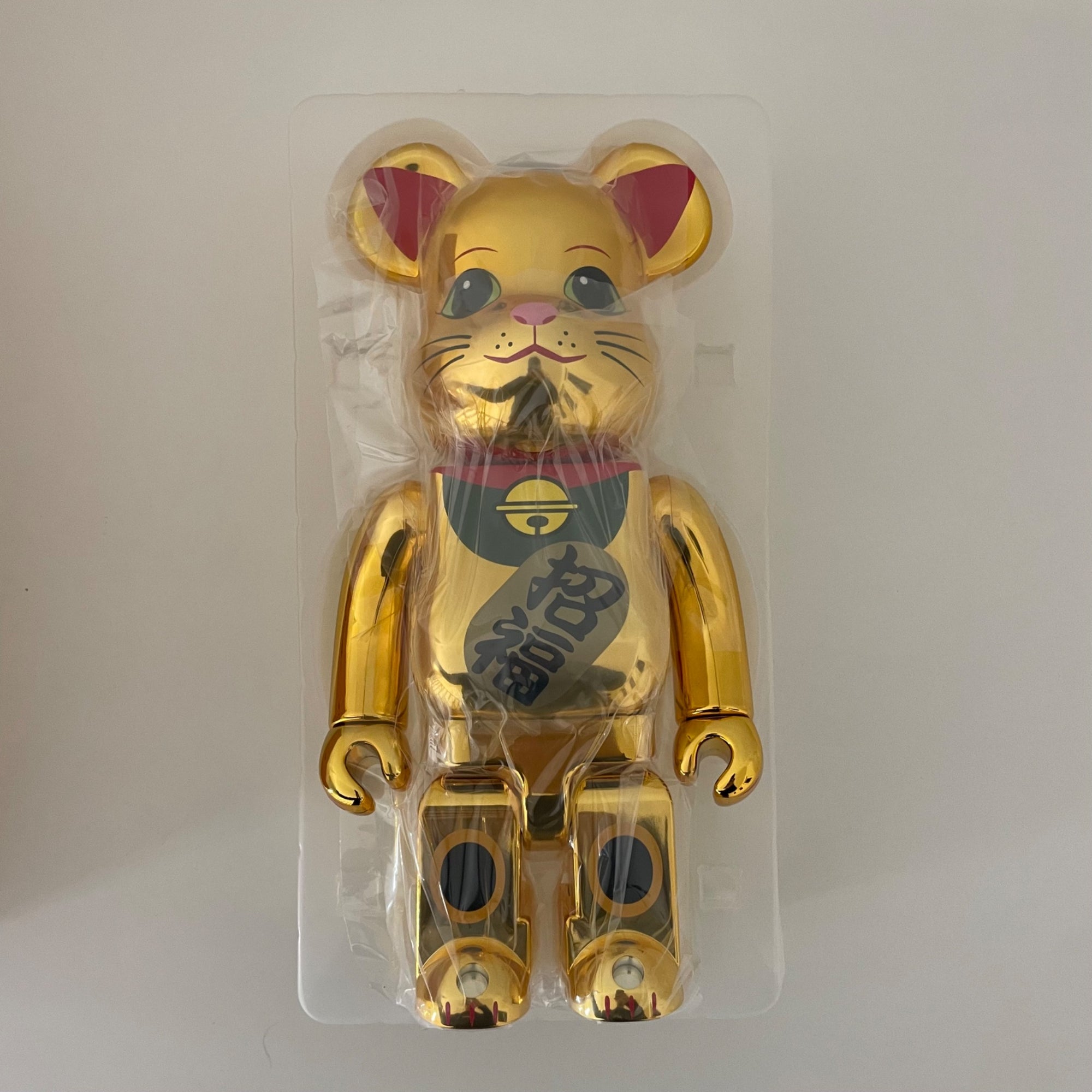 Skytree Exclusive Gold Lucky Cat Maneki Neko 400% Bearbrick by Medicom Toy - 1