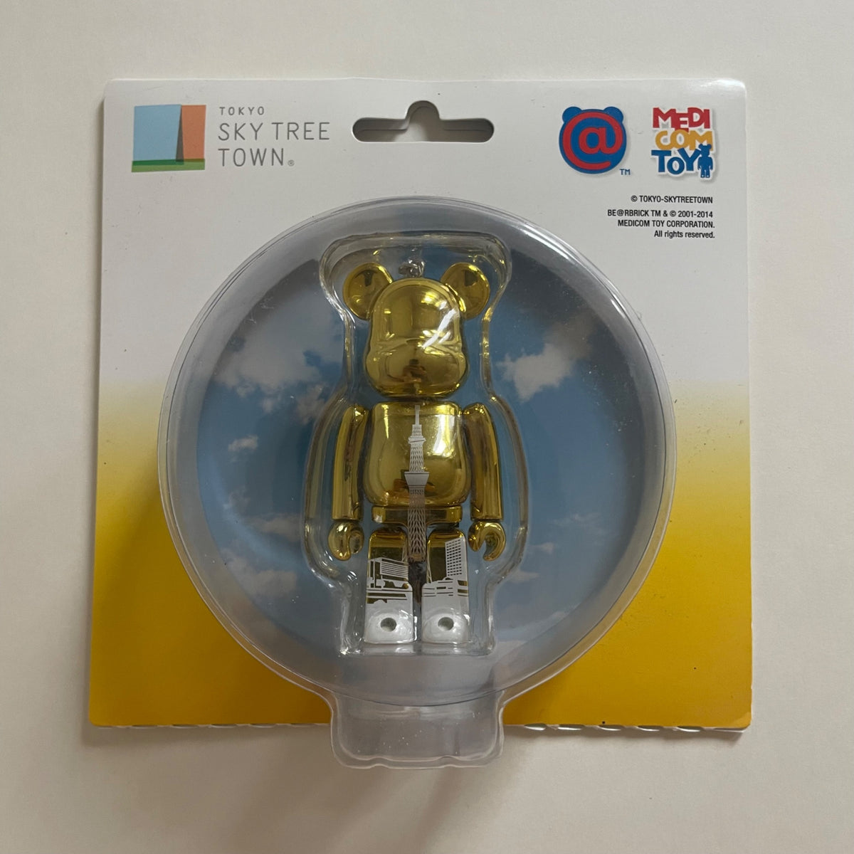 Gold Plated Tokyo Skytree 100% Bearbrick by Medicom Toy - 1