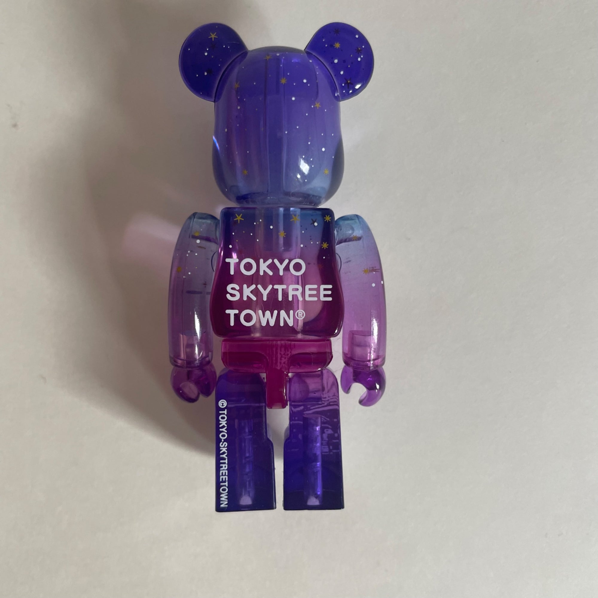 Transparent Purple Tokyo Skytree “Night” 100% Bearbrick by Medicom Toy - 1