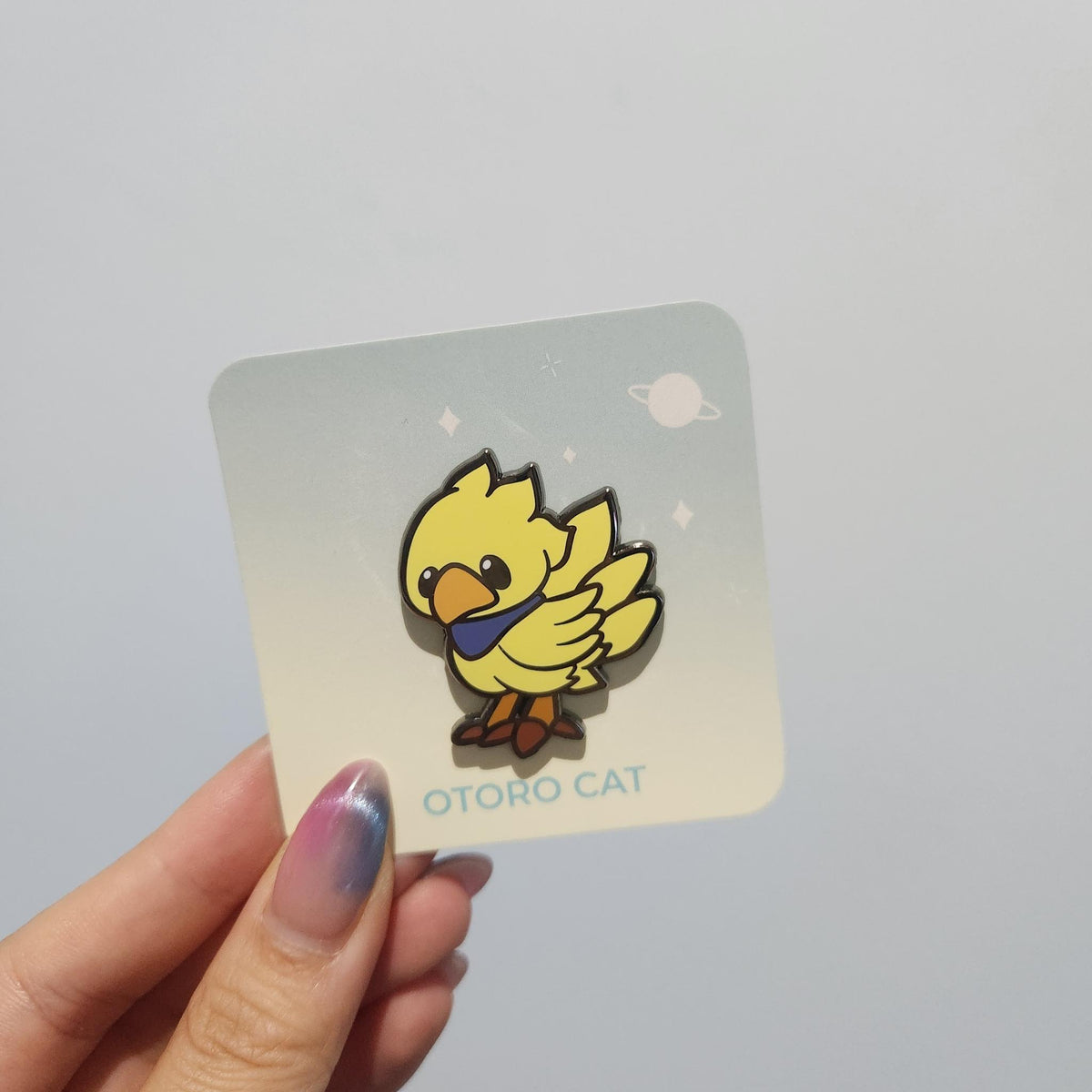 Yellow Bird Hard Enamel Pin - Otoro Cat  - 1