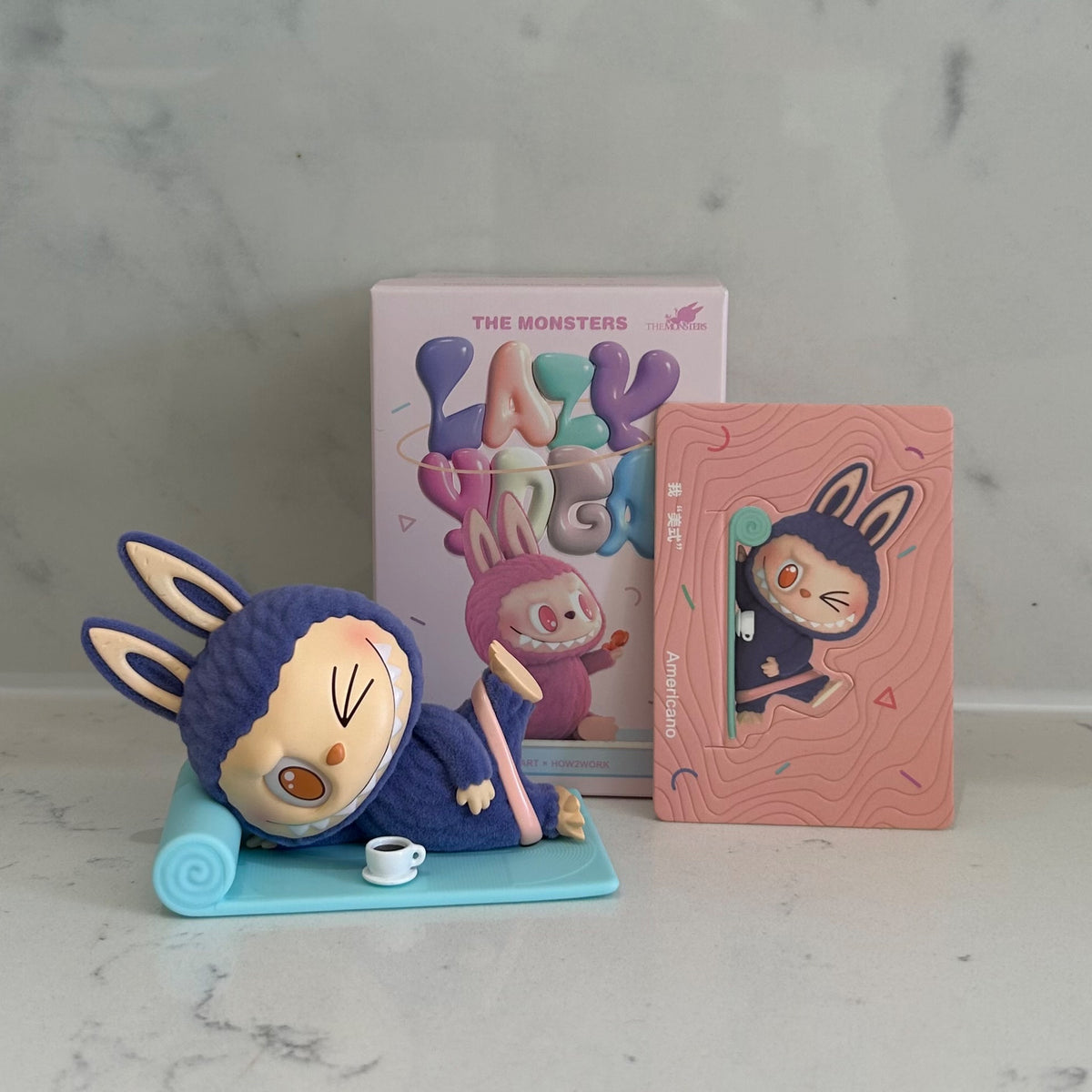 Americano - Lazy Yoga Series Figures THE MONSTERS Labubu by POP MART - 1