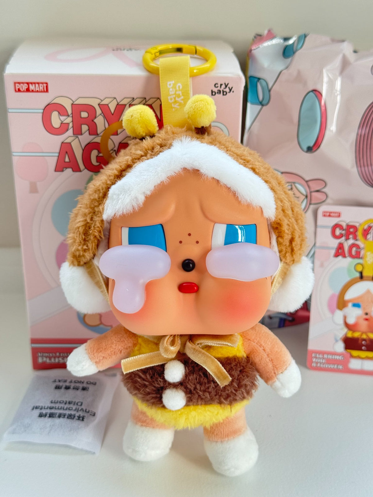 I&#39;ll Bring You A Flower - CRYBABY Crying Again Series Vinyl Face Plush by POP MART - 1