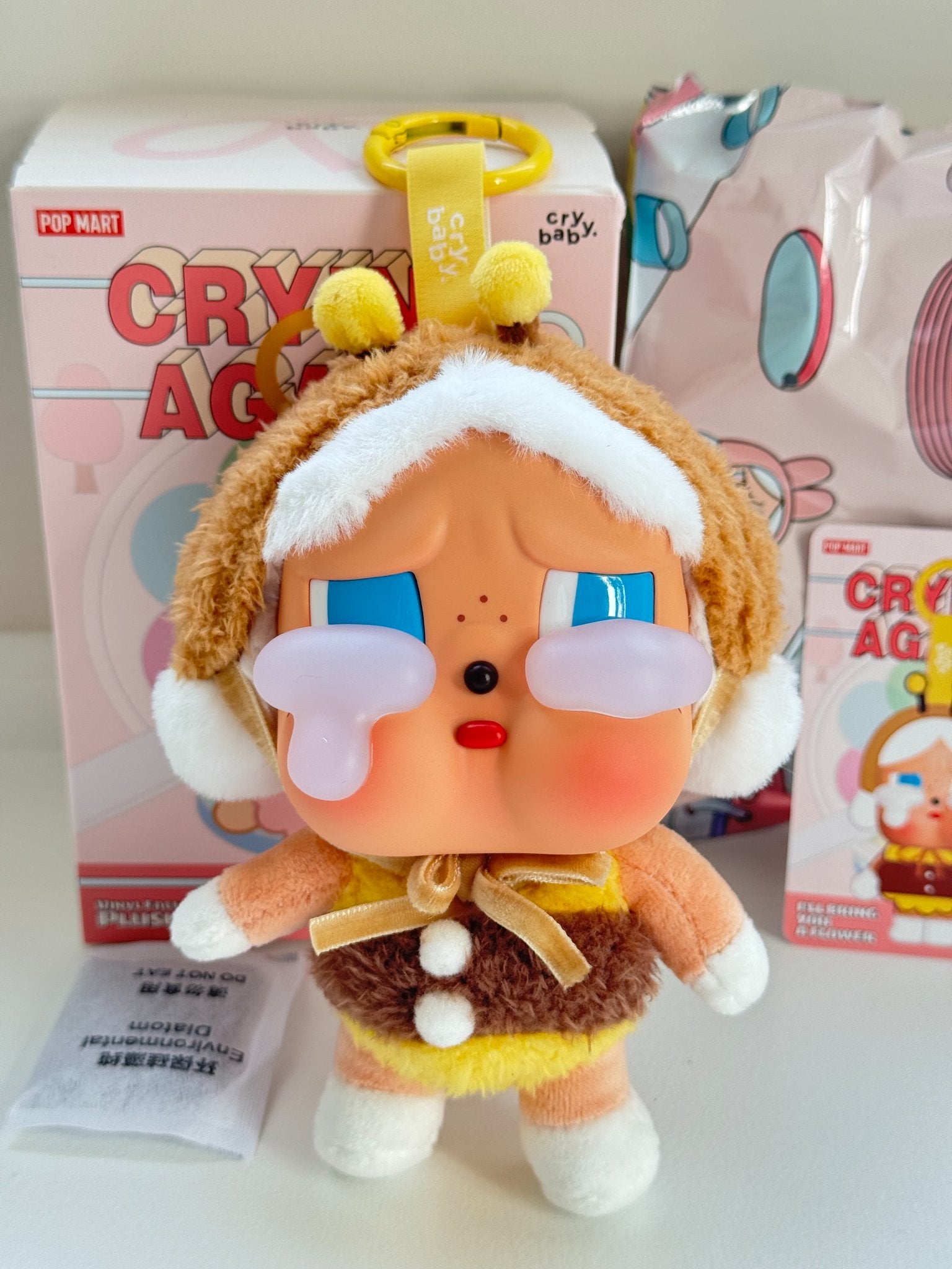 I'll Bring You A Flower - CRYBABY Crying Again Series Vinyl Face Plush by POP MART - 1