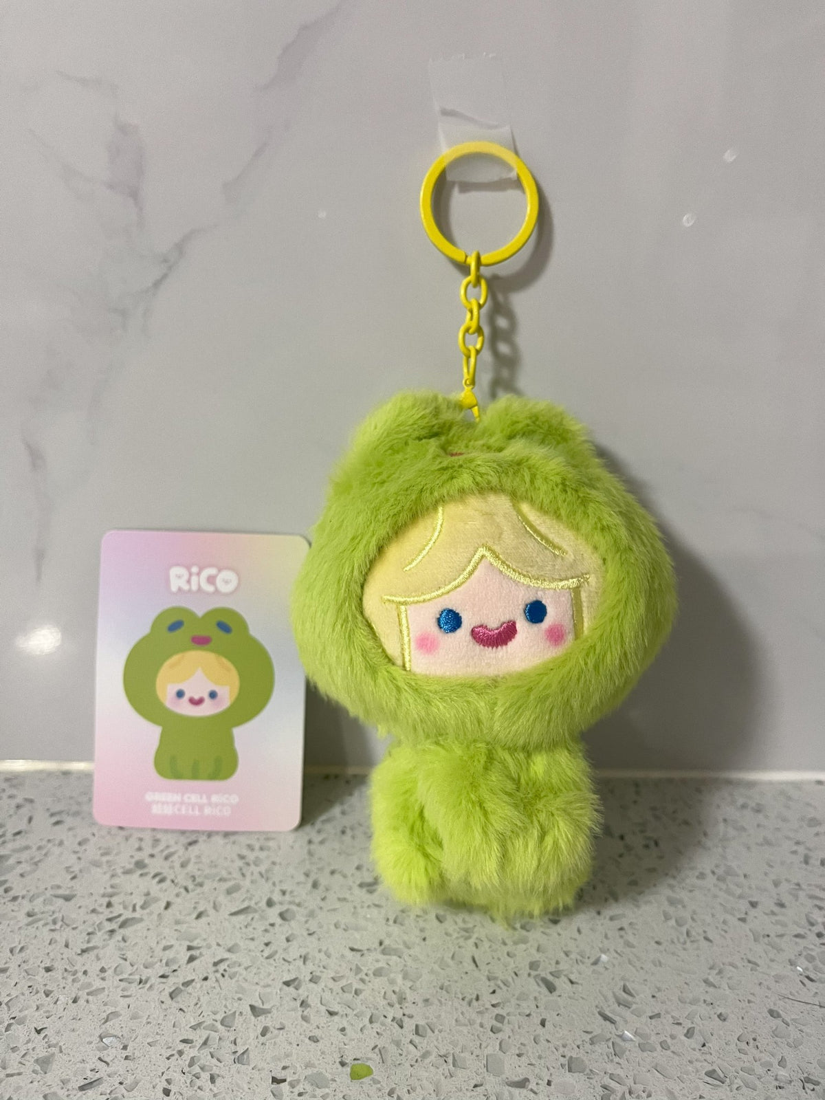 Frog Rico - Green Cell Rico Plush Keychain - 1