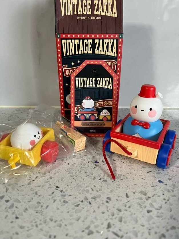 -Building Block Car - Bobo &amp; Coco Vintage Zakka by Pop Mart - 1