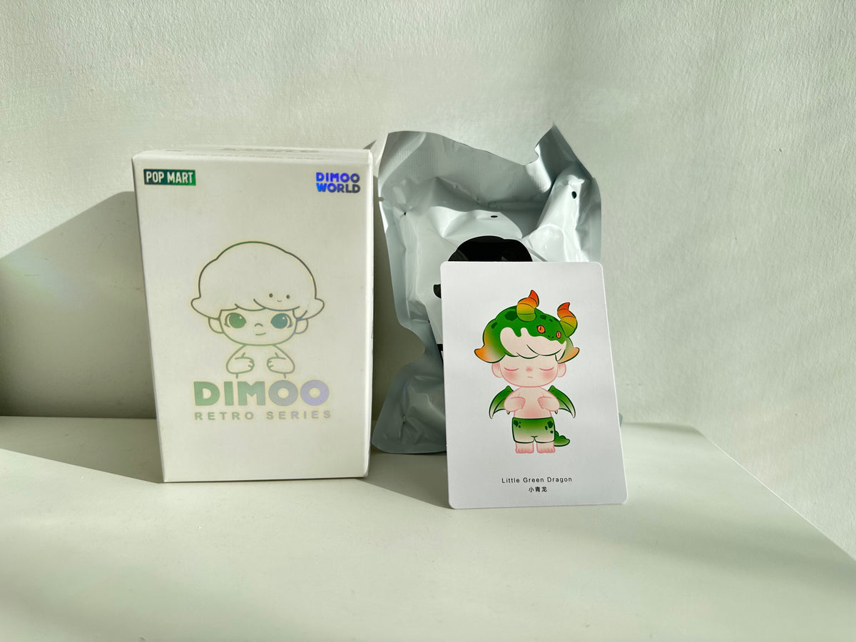 Little Green Dragon - DIMOO Retro Series Figures by POP MART  - 1