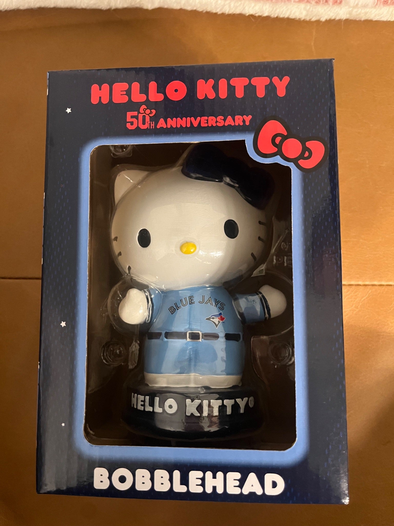 Hello Kitty Toronto Blue Jays 50th Anniversary Bobblehead  - 1