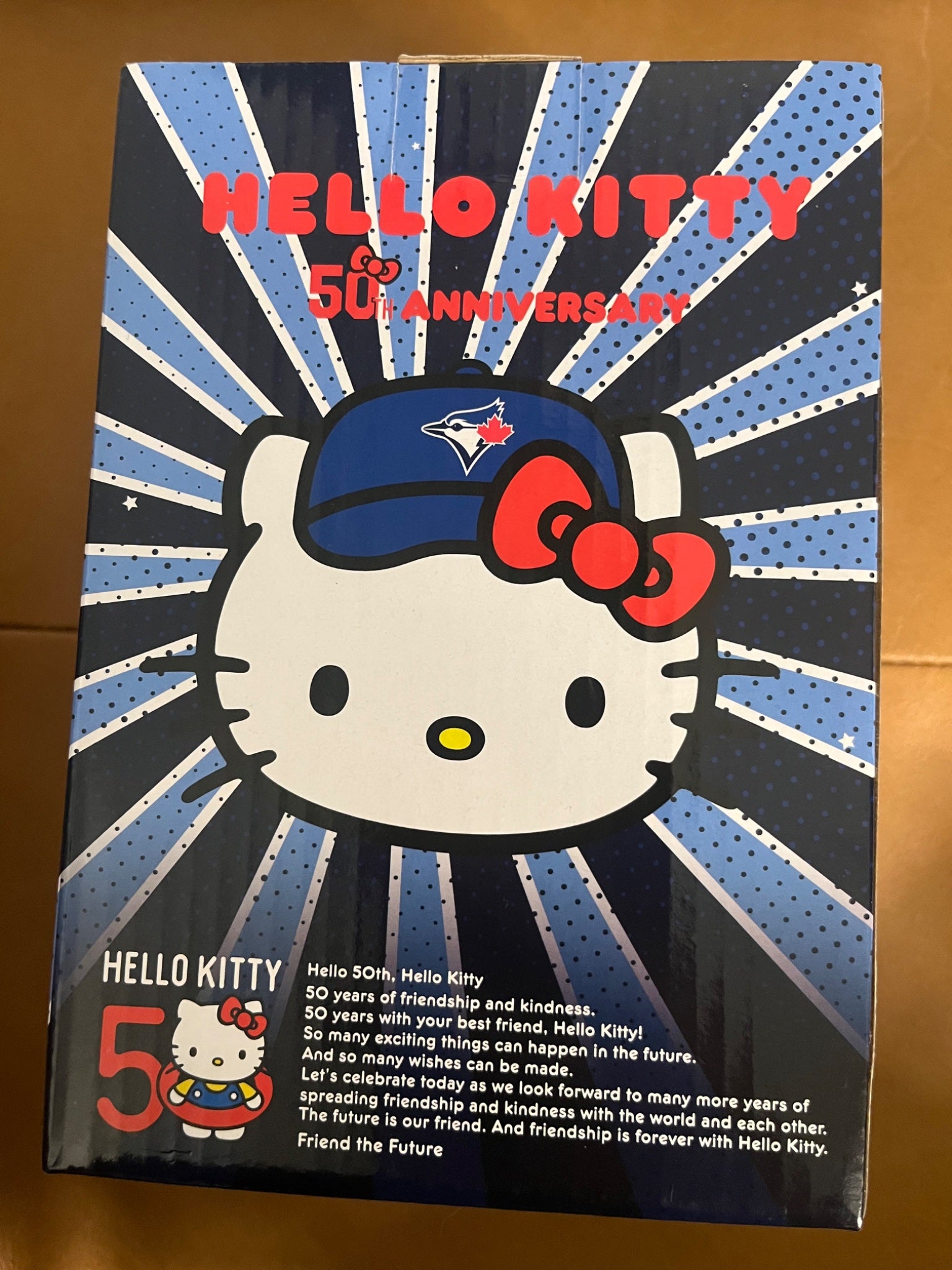 Hello Kitty Toronto Blue Jays 50th Anniversary Bobblehead  - 1