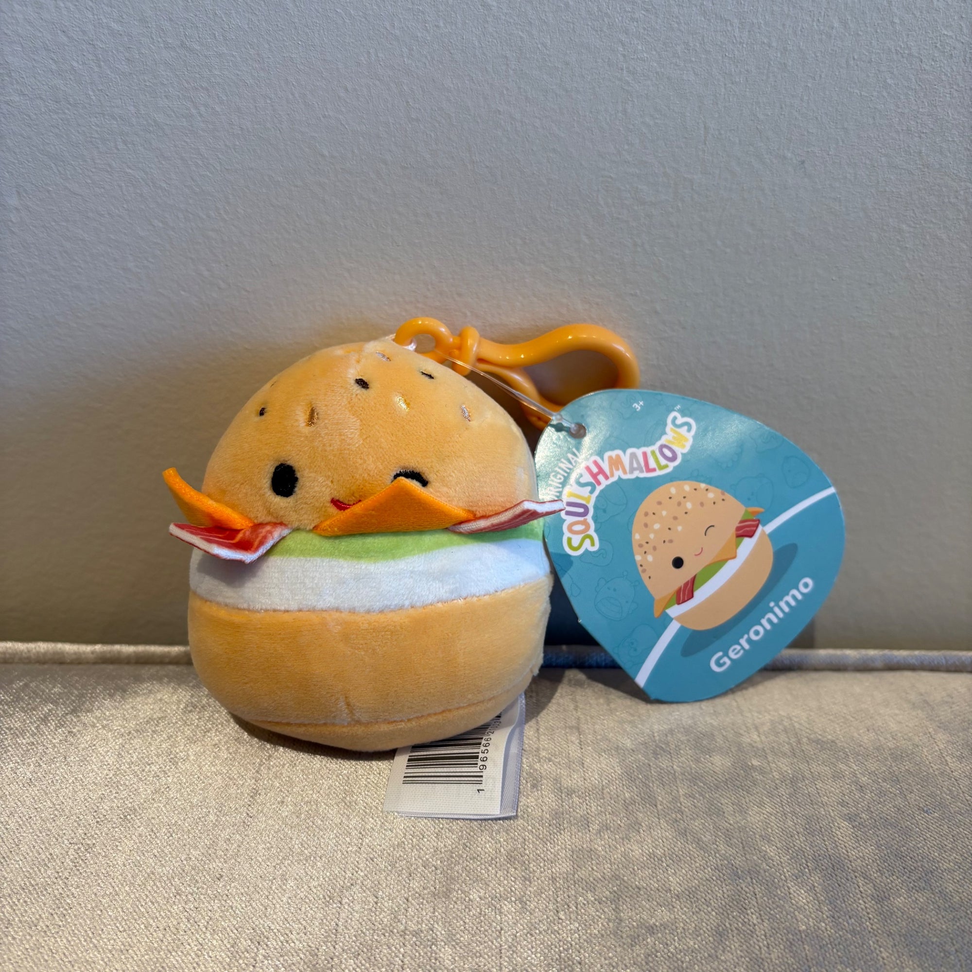 3.5” Clip Geronimo the Breakfast Sandwich by Squishmallows - 1