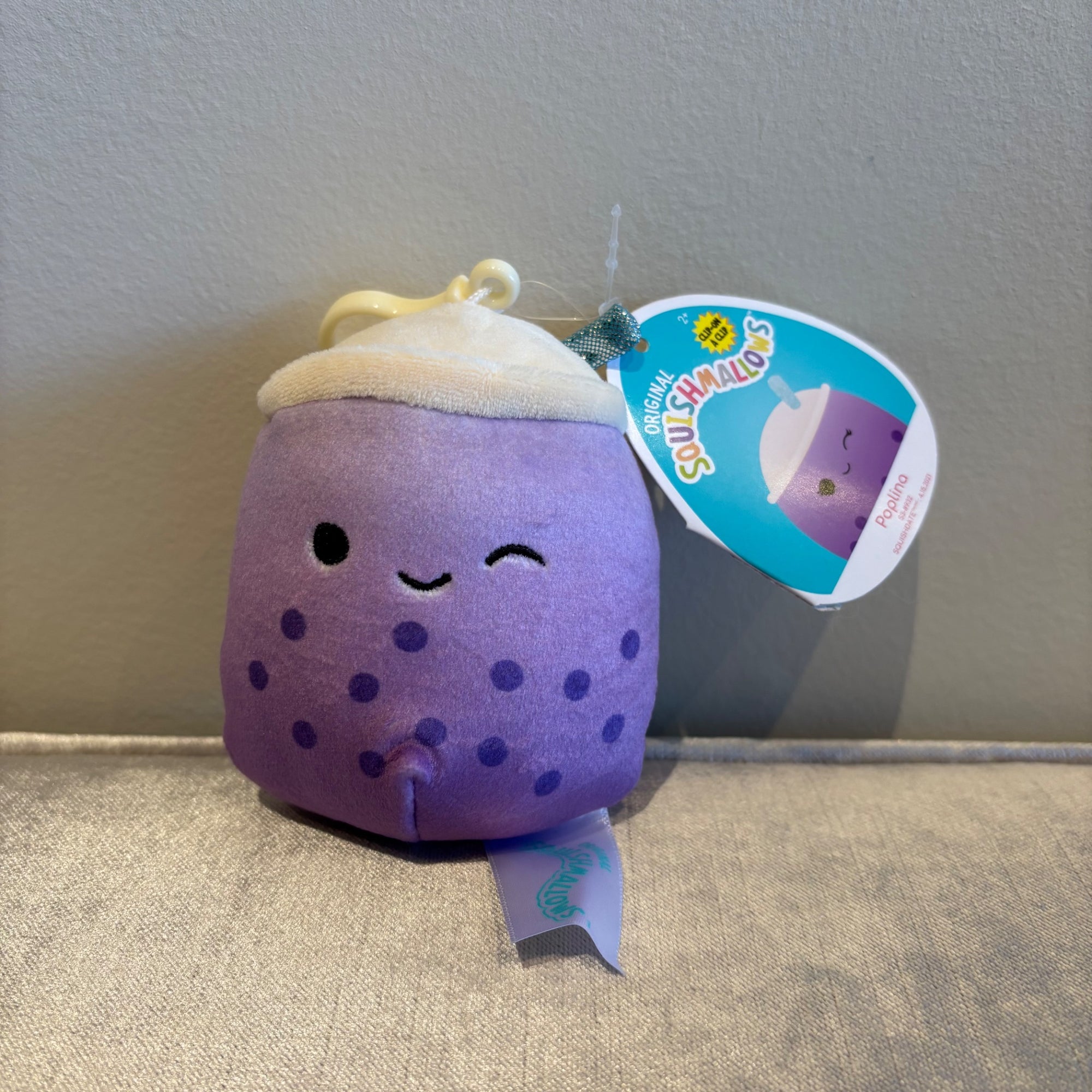 3.5” Clip Poplina the Boba by Squishmallows - 1