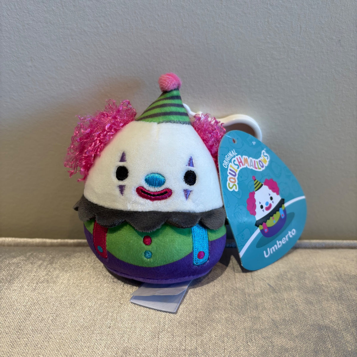 3.5” Clip Umberto the Clown by Squishmallows - 1