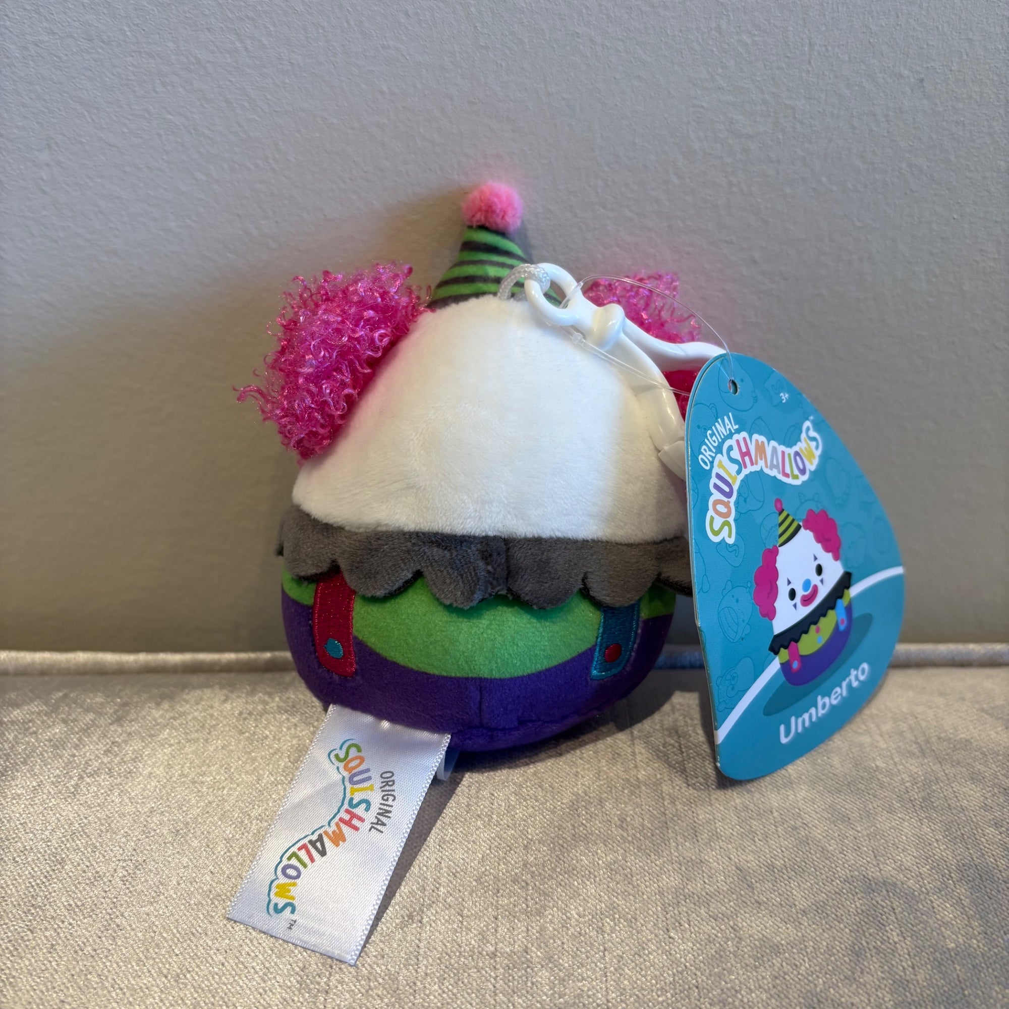 3.5” Clip Umberto the Clown by Squishmallows - 1