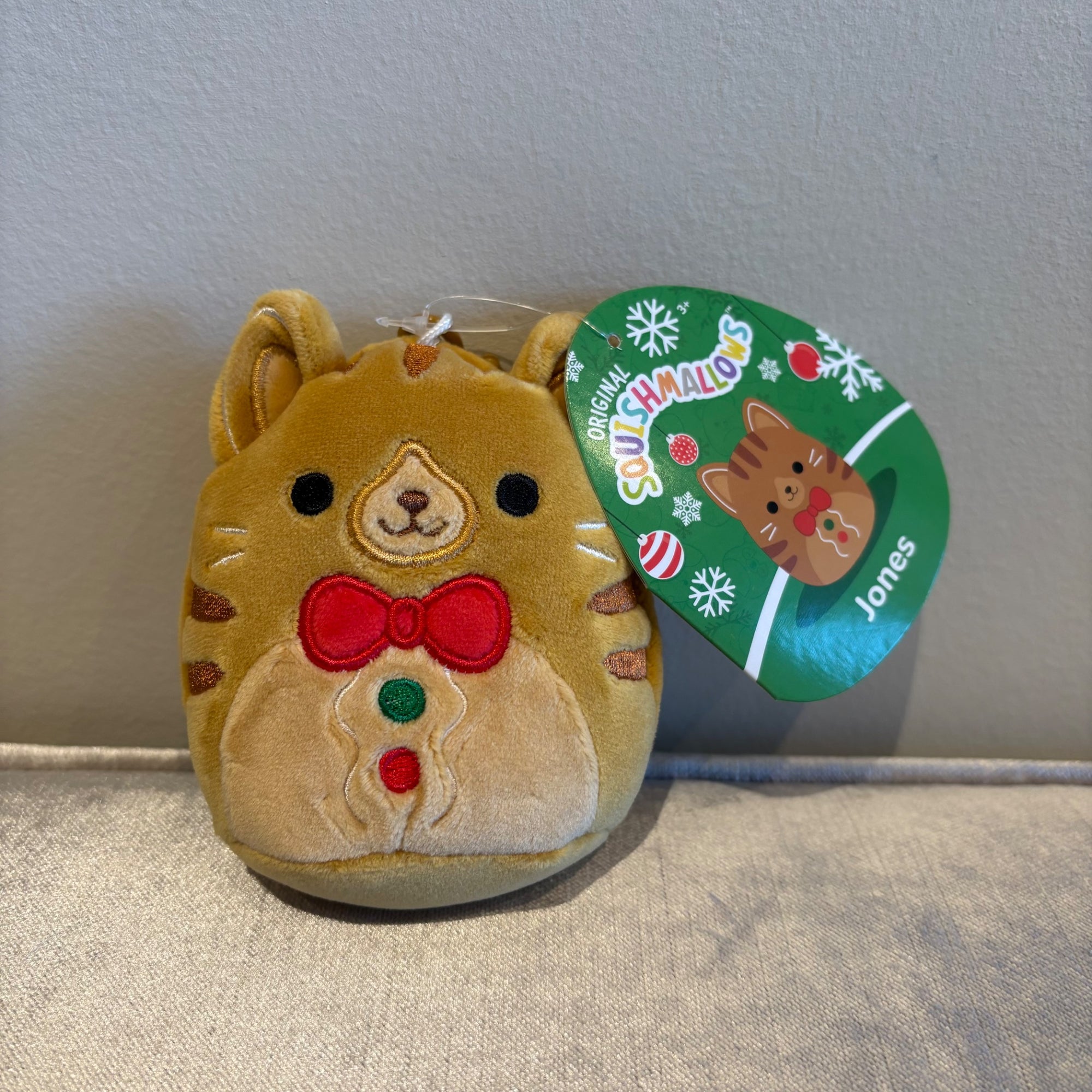 3.5” Clip Jones the Gingerbread Cat by Squishmallows - 1