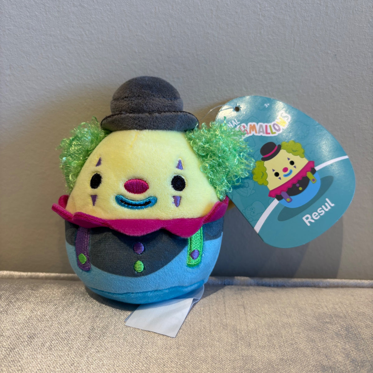 3.5” Clip Resul the Clown by Squishmallows - 1