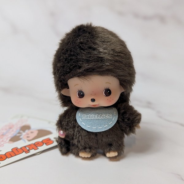 Baby Bebichhichi Big Head Mascot Keychain (Boy) - Monchhichi - Sekiguchi - 1