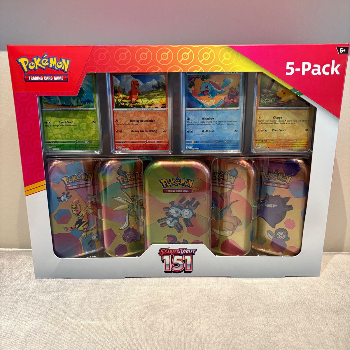 Pokemon Scarlet &amp; Violet 151 - 4 Starters &amp; 5 Tins - 1