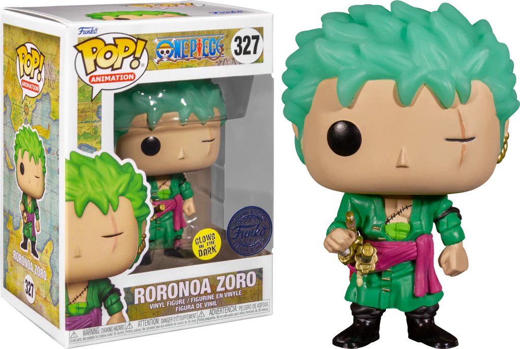 Funko POP! Roronoa Zoro #327 (Glow) Pop Vinyl Figure  - 1