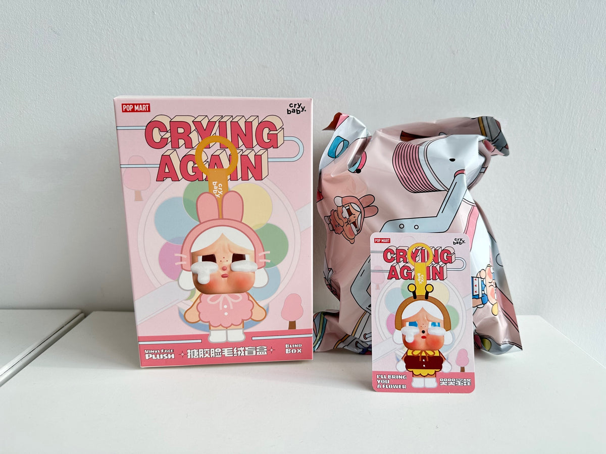 I&#39;ll bring you a flower - CRYBABY Crying Again Series-Vinyl Face Plush by POP MART - 1