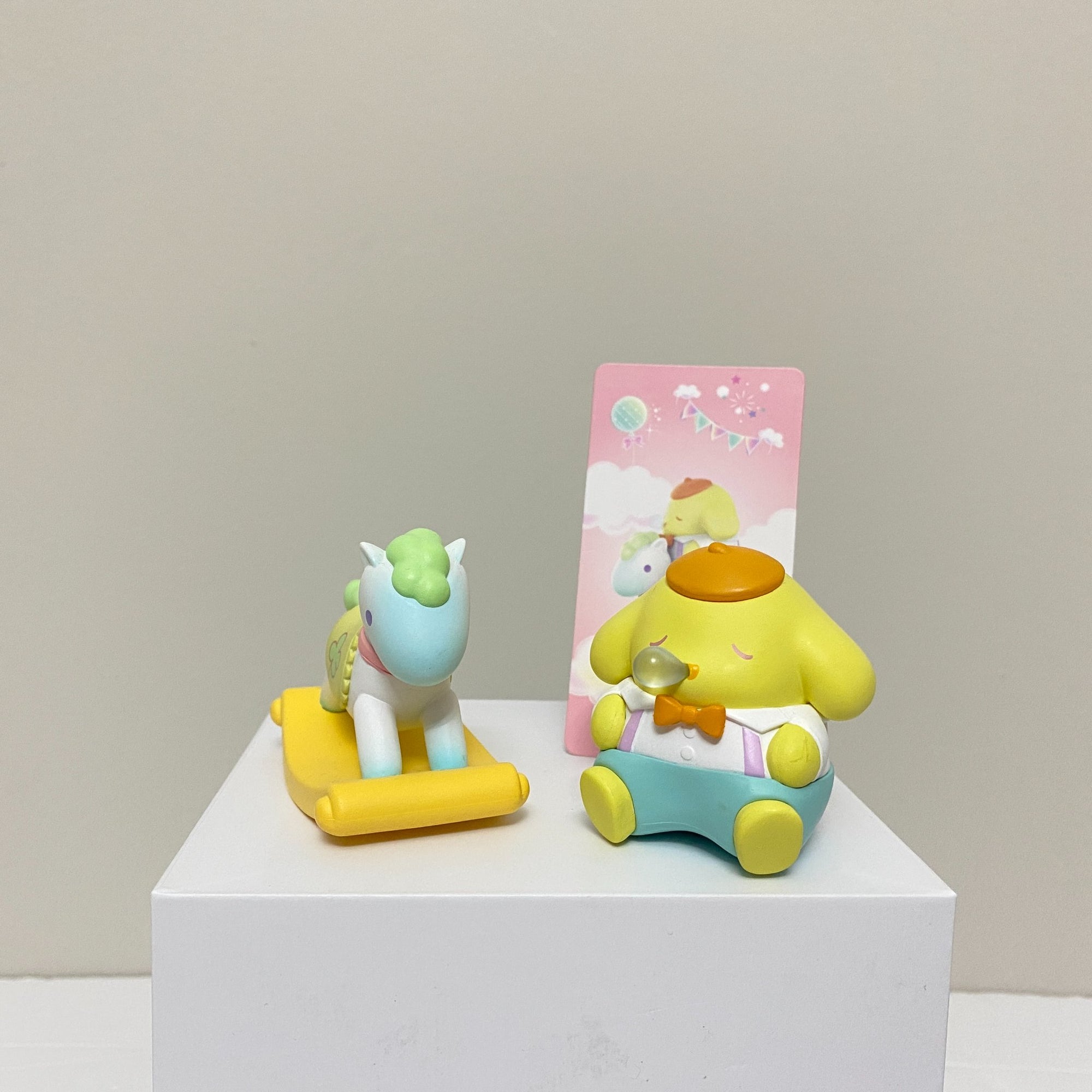 Pompompurin Sanrio Childlike Heart Rocking Horse Series - MINISO - 1