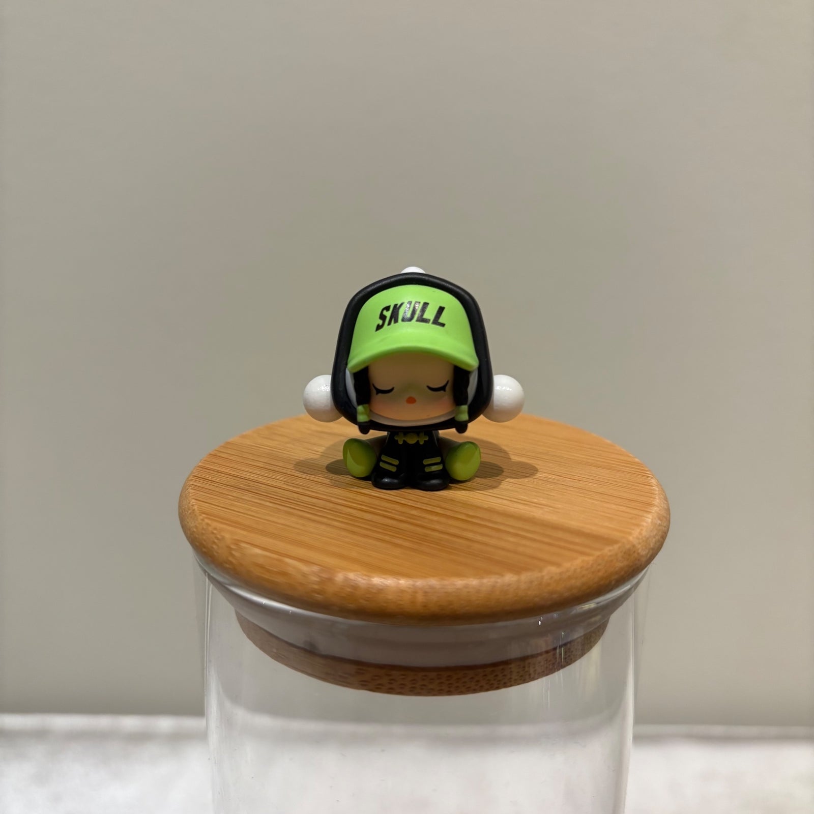 Skullpanda (Green) - POP BEAN Beijing Exclusive by POP MART - 1