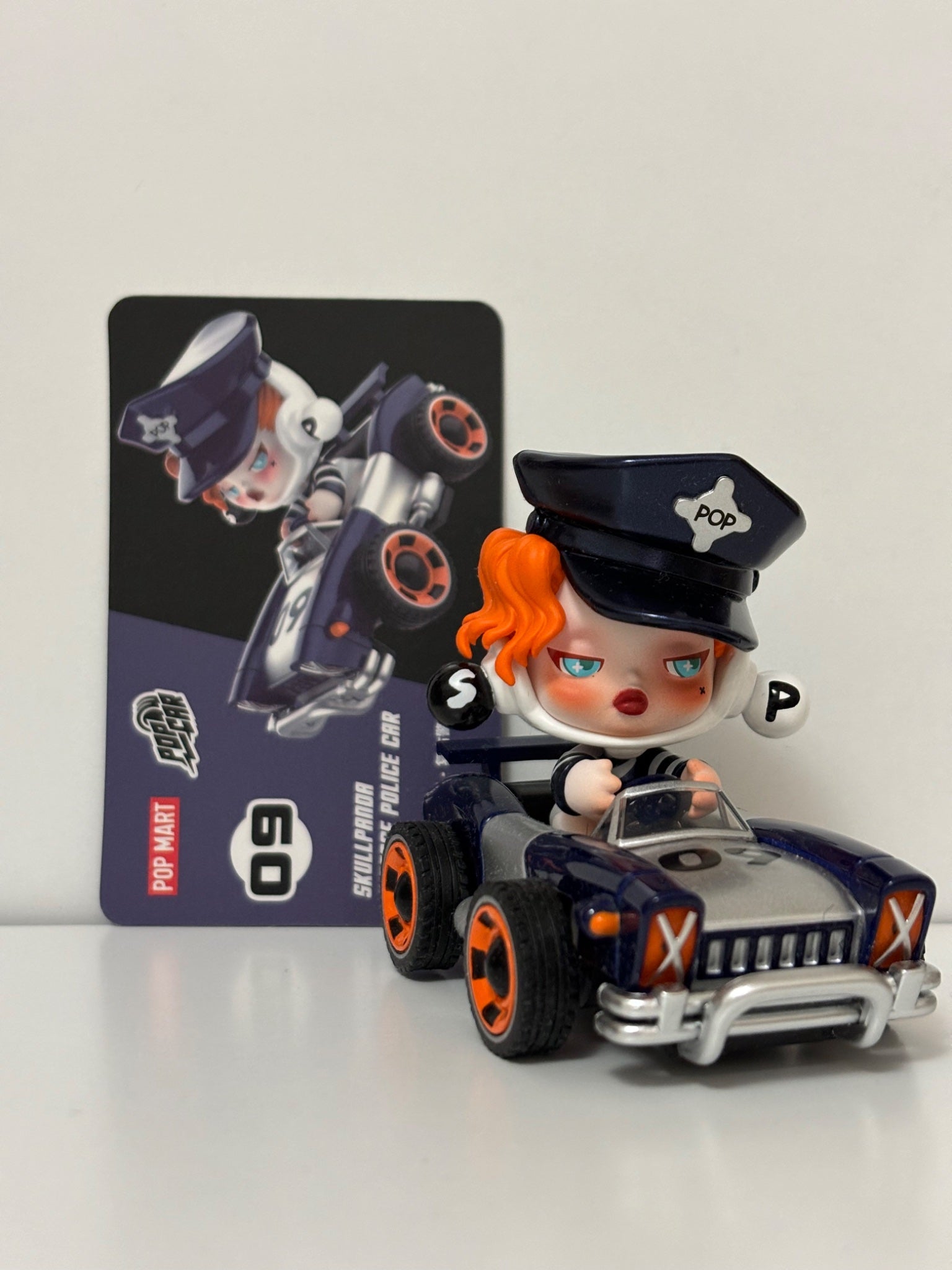 Skullpanda Vintage Police Car - Popmart Popcar series - 1