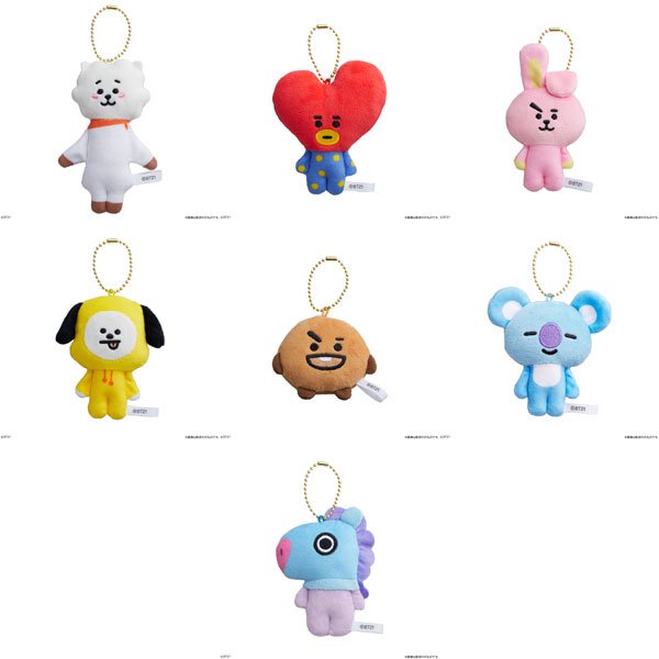 BT21 Fuwa Fuwa Mascot Plush Keychain (Blindbox) BTS by Bandai - 1