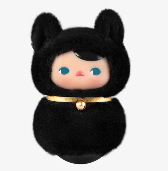 Black cat - PUCKY Roly-Poly Kitty Series Vinyl Plush by POP MART - 1