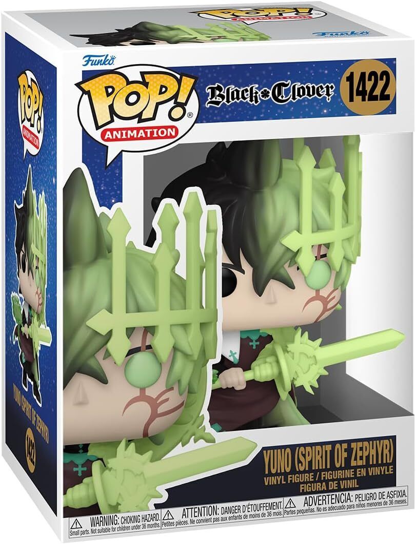 Funko POP! Black Clover - Yuno (Spirit of Zephyr) #1422 Pop Figure - 1