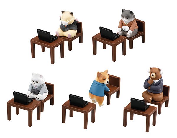 Telework no Ura : Zoom Meeting Animals (Blind Box) by Bandai - 1