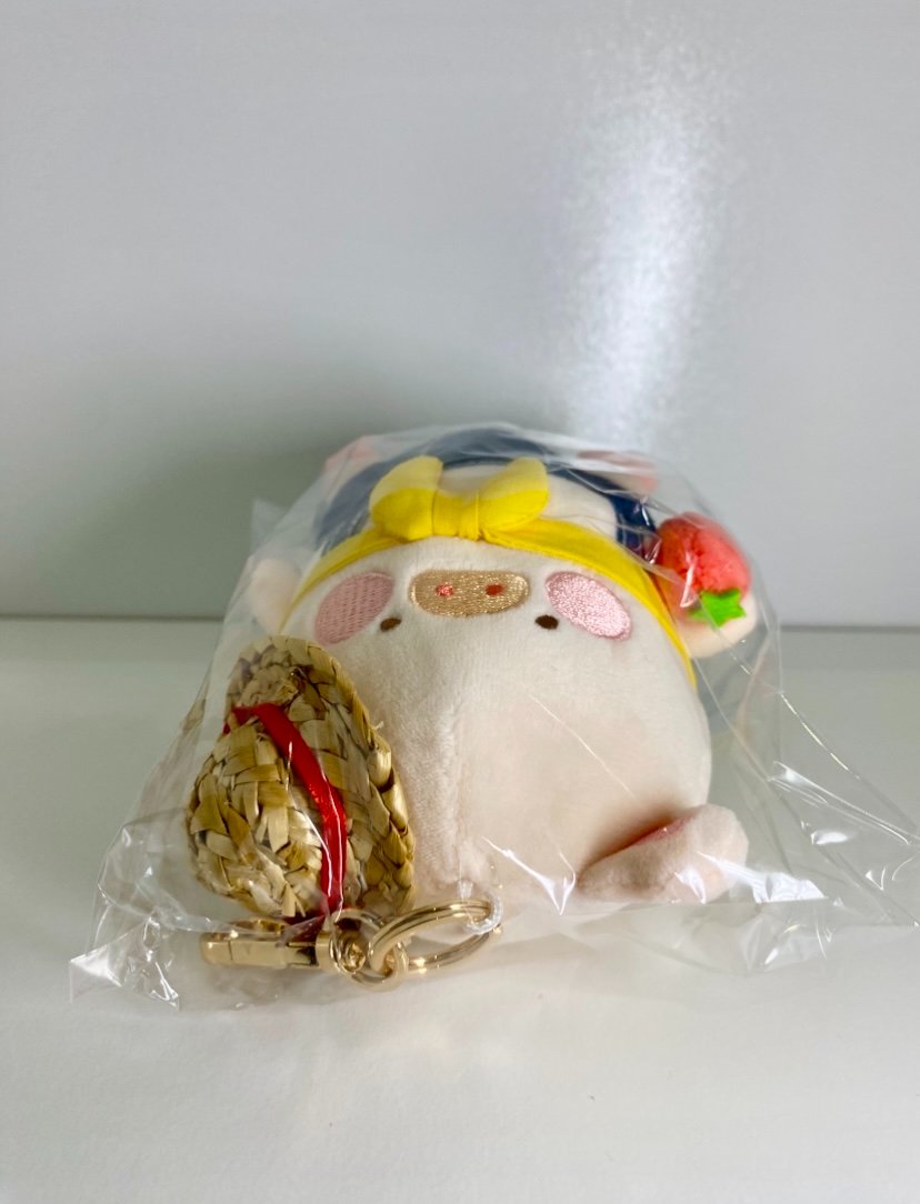 Lulu The Pig- Farmer Plush Keychain - 2