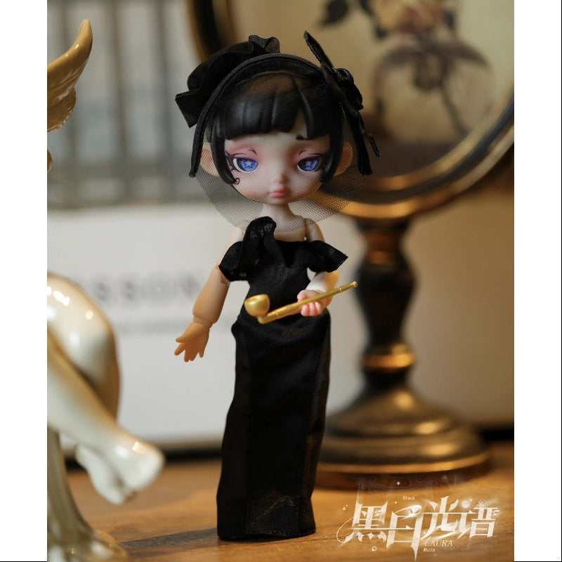 Madame Butterfly- Laura BJD Black and White Spectrum by Toy City - 1