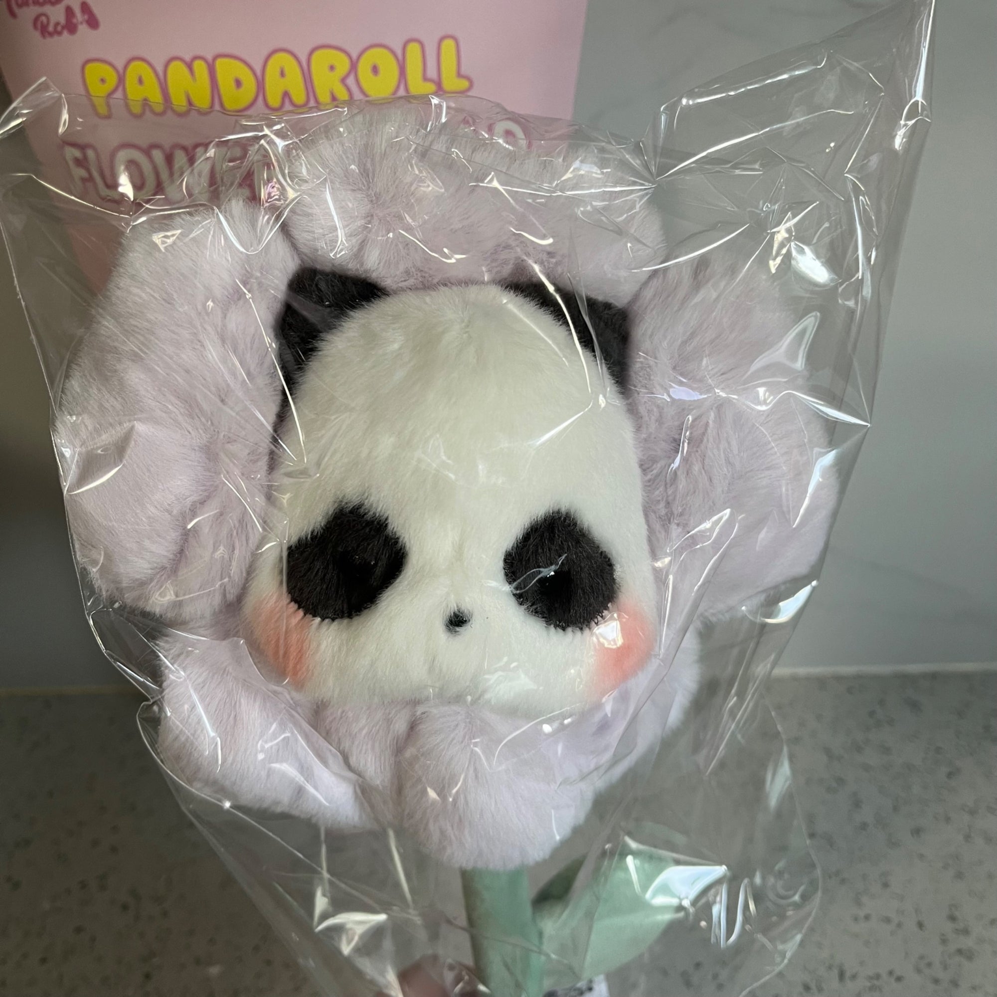 Purple Flower- Panda Roll Plush Flower by 52 Toys - 1