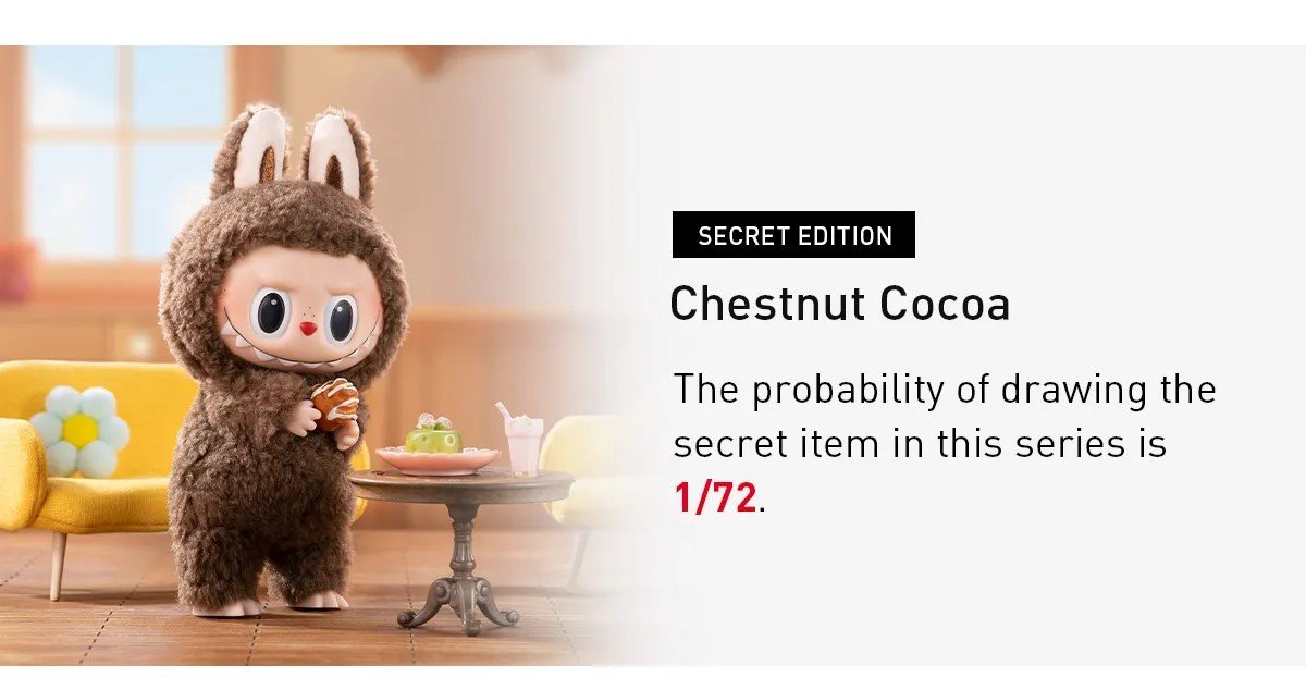 Chestnut Cocoa (Secret/Chaser) THE MONSTERS - Tasty Macarons Vinyl Face Labubu by POPMART - 3