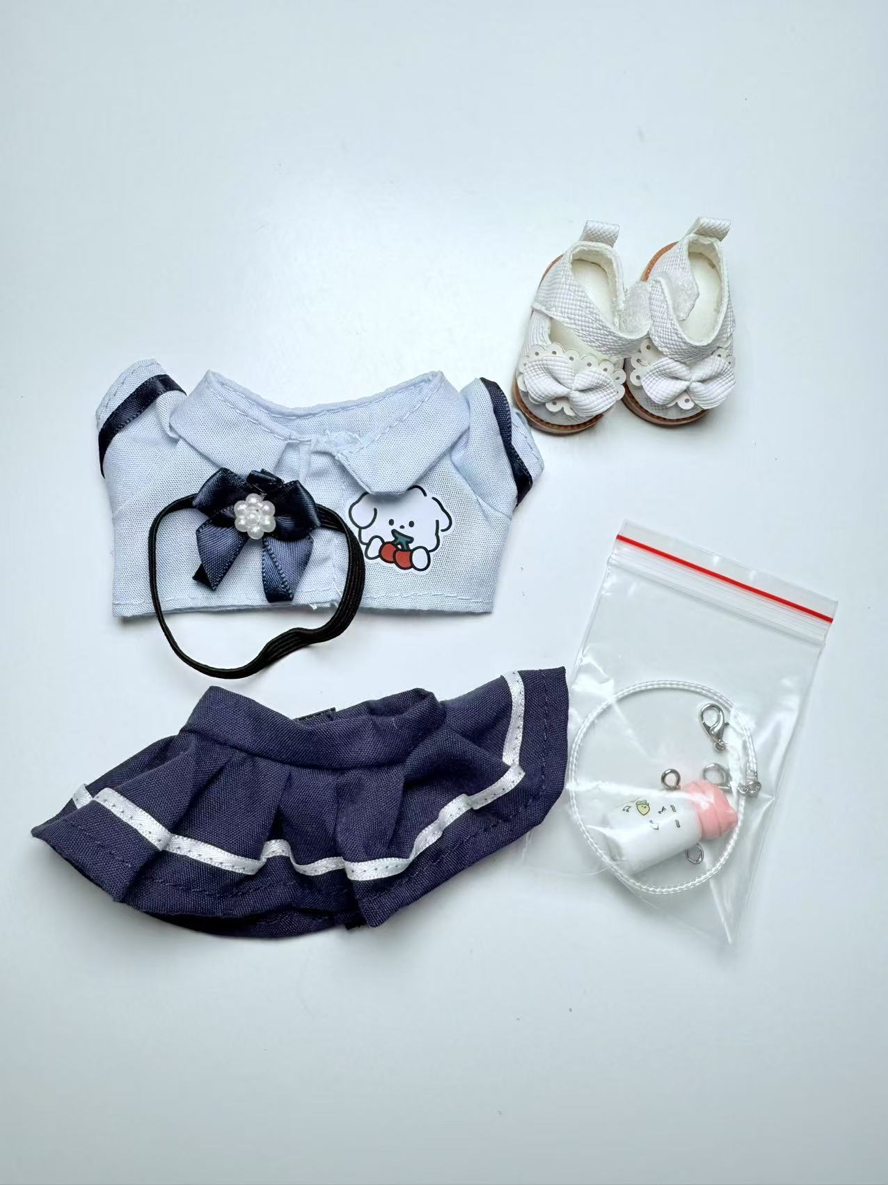 School Girl Full Set - Labubu Clothes for Exciting Macaron - 1