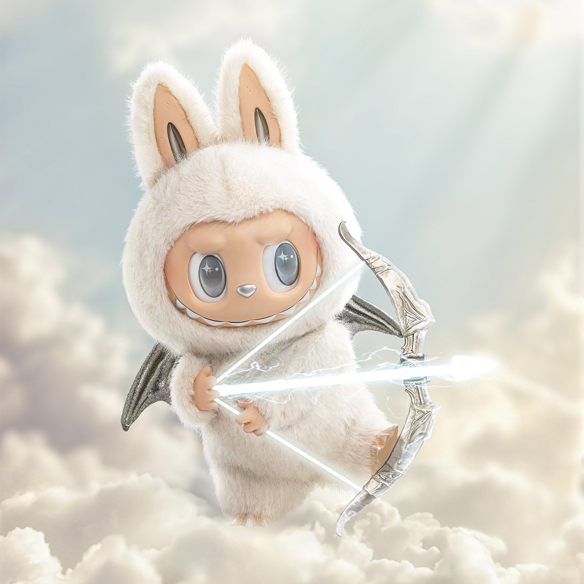 ANGEL IN CLOUDS - THE MONSTERS Vinyl Face Doll + Bag Zimomo Labubu by POPMART - 6