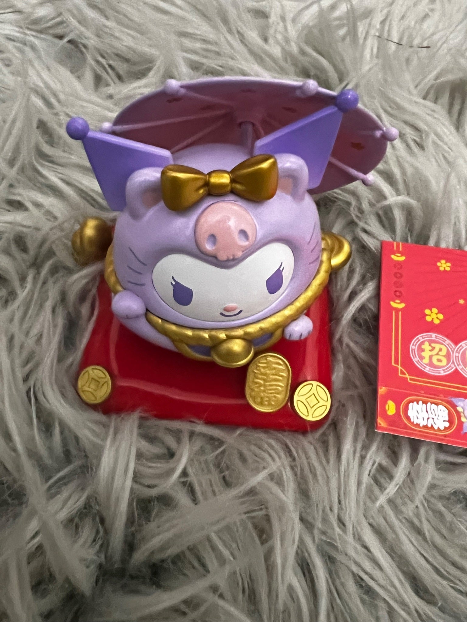 Kuromi (Small Chaser) - Sanrio Dharma Lucky Cat Series - Top Toy - 2