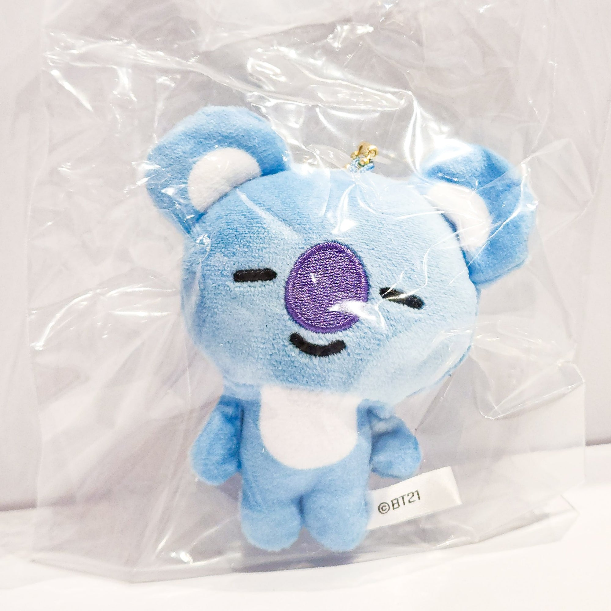 BT21 KOYA Fuwa Fuwa Mascot Plush Keychain BTS by Bandai - 1