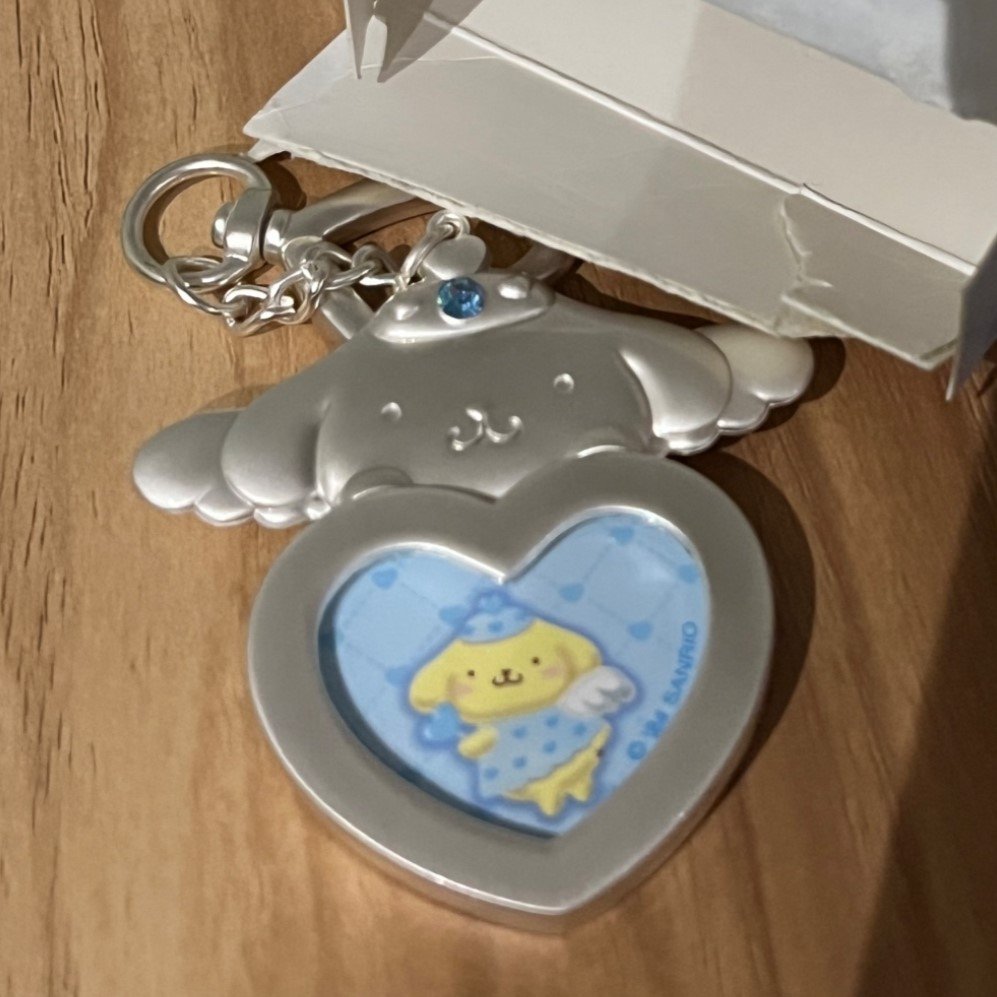 PompomPurin Pudding Dog Key Chain- Key Holder Dreaming Angel Series 2 - Sanrio - 1