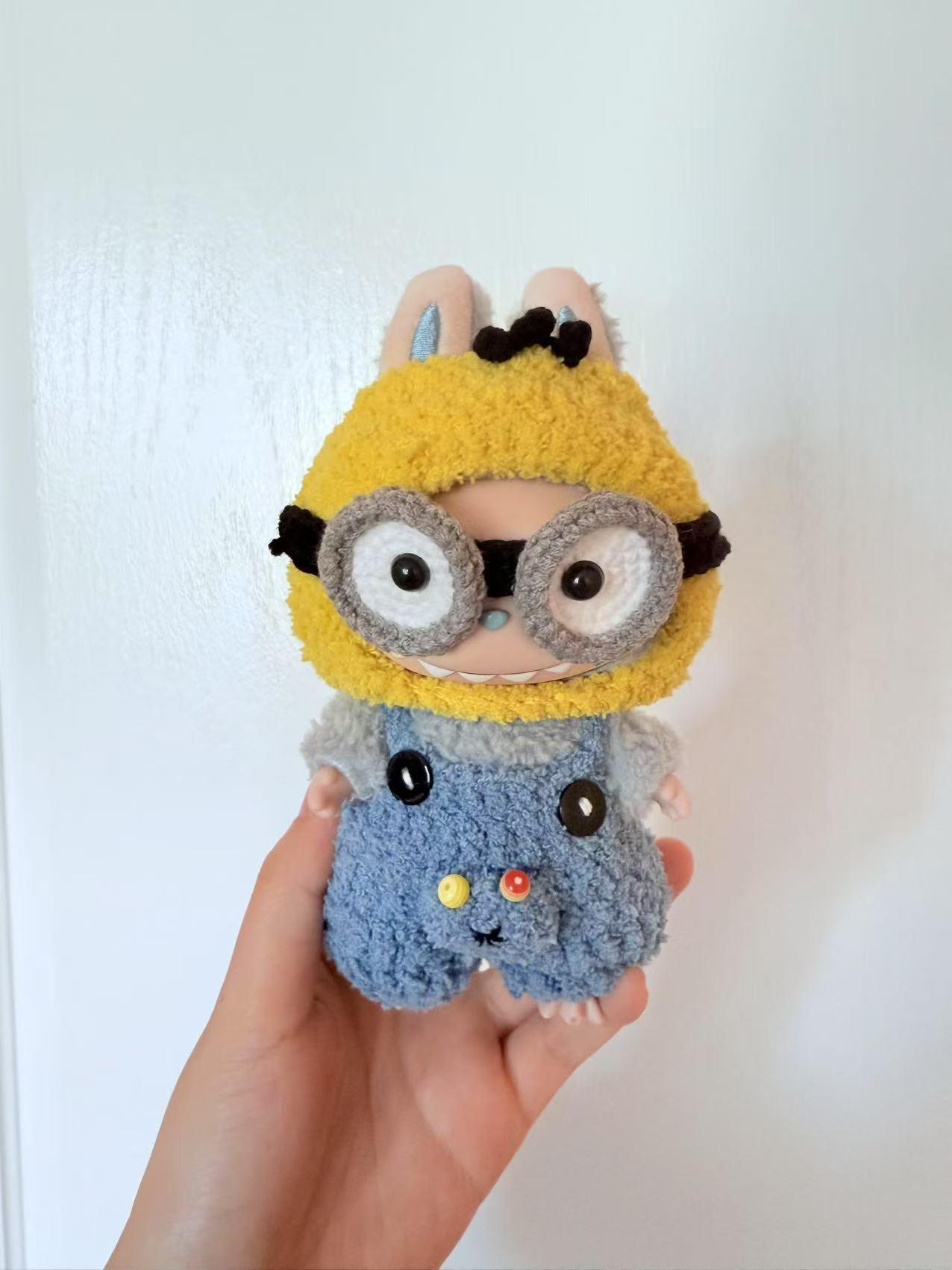 Crochet Minion - Labubu Clothes For Exciting Macaron - 1