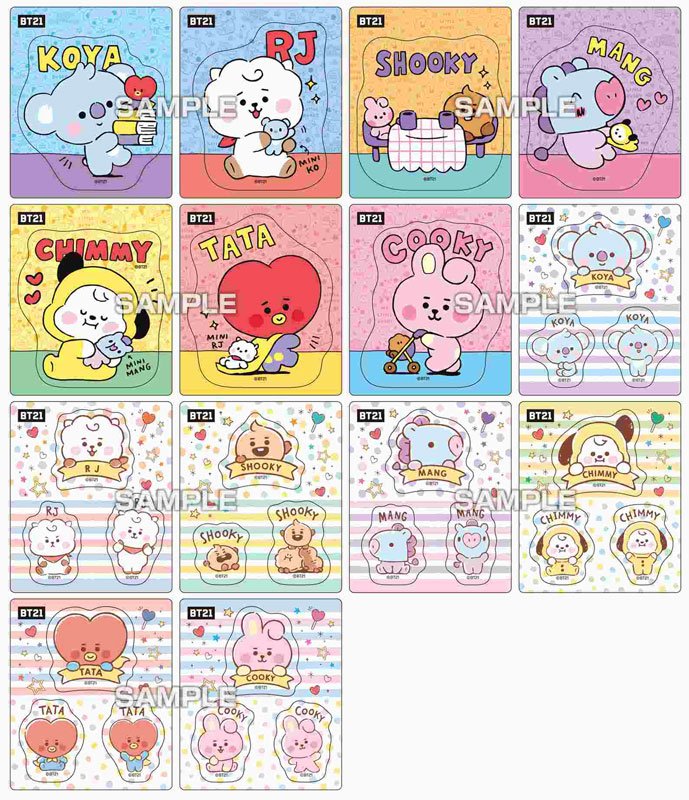 BT21 Line Friends Magnet Collection Gum Booster Pack (Blindbox) by Ensky - 1