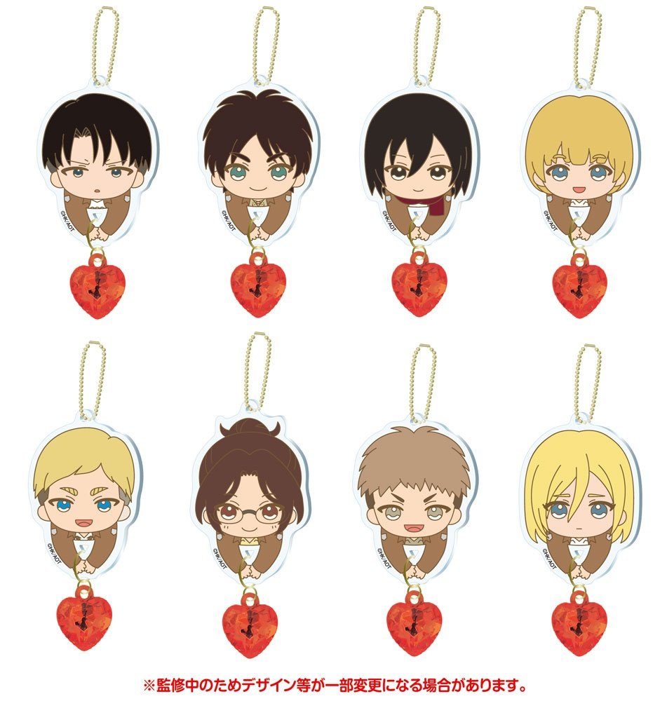 Attack on Titan Season 3: Dedicate Your Heart! Acrylic Keychain Charm (Blindbox) by Ensky - 1