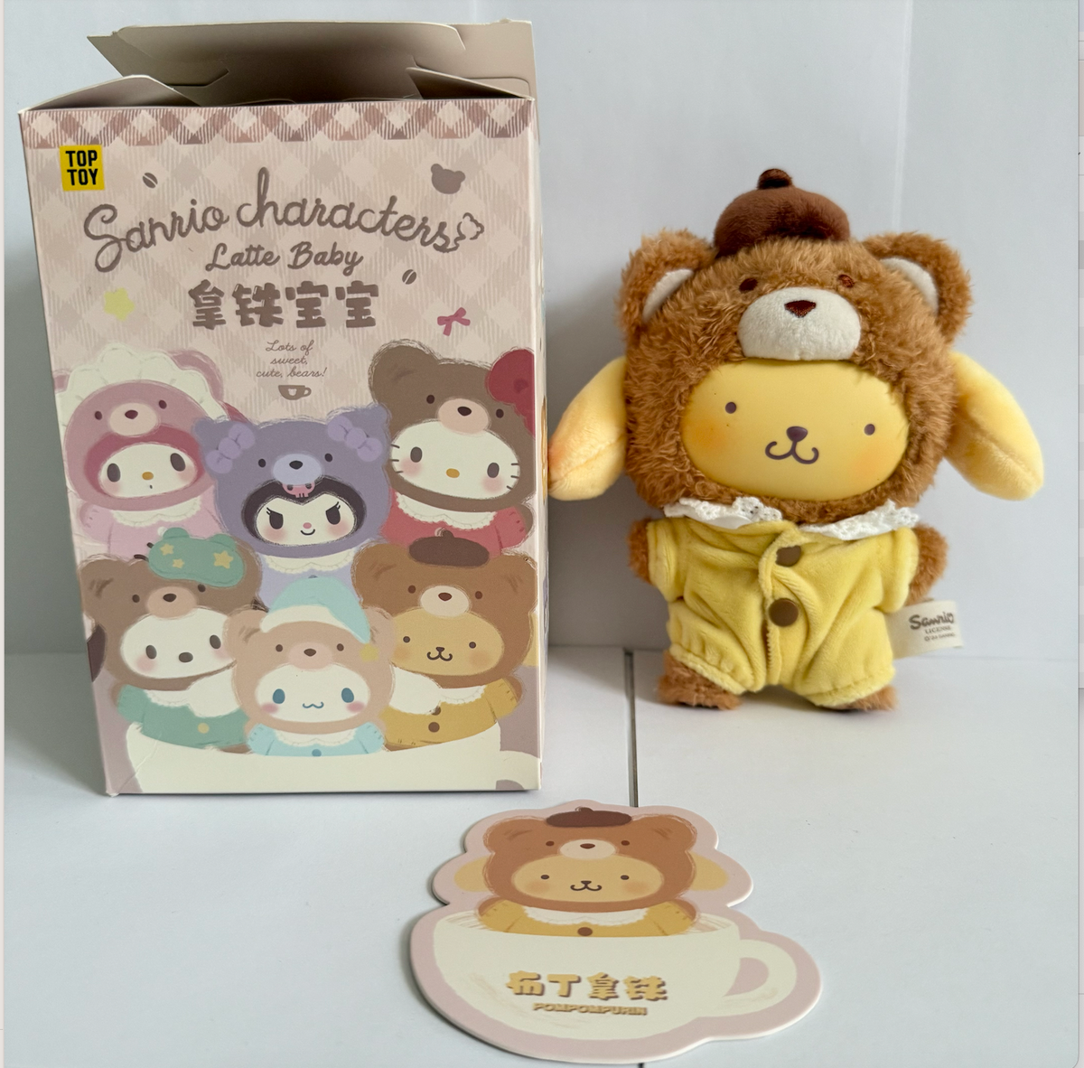 POMPOMPURIN - Sanrio Characters Latte Baby Plush by TOP TOY - 1