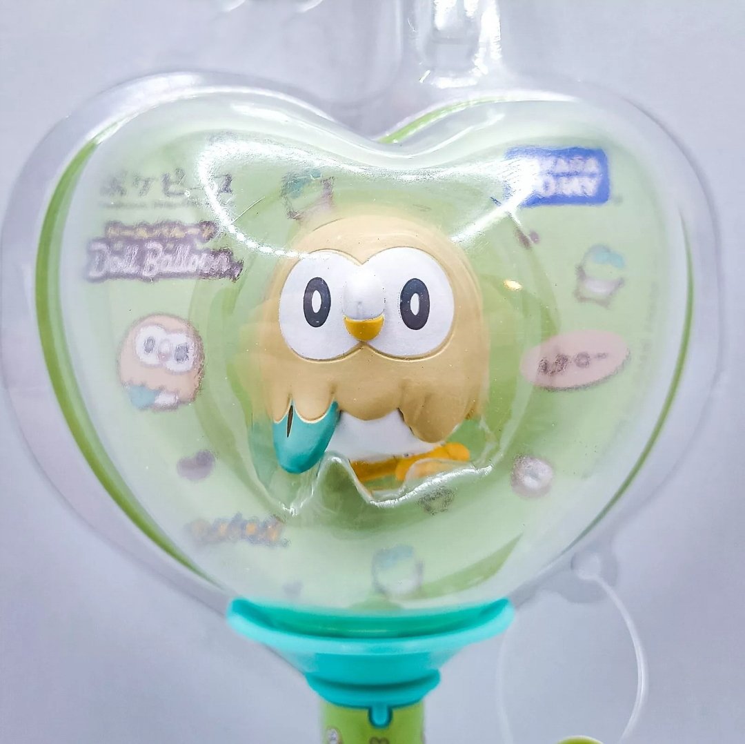 Pokemon ROWLETT Poke Peace Balloon Doll Figure Peaceful Place by Takara Tomy Japan - 1